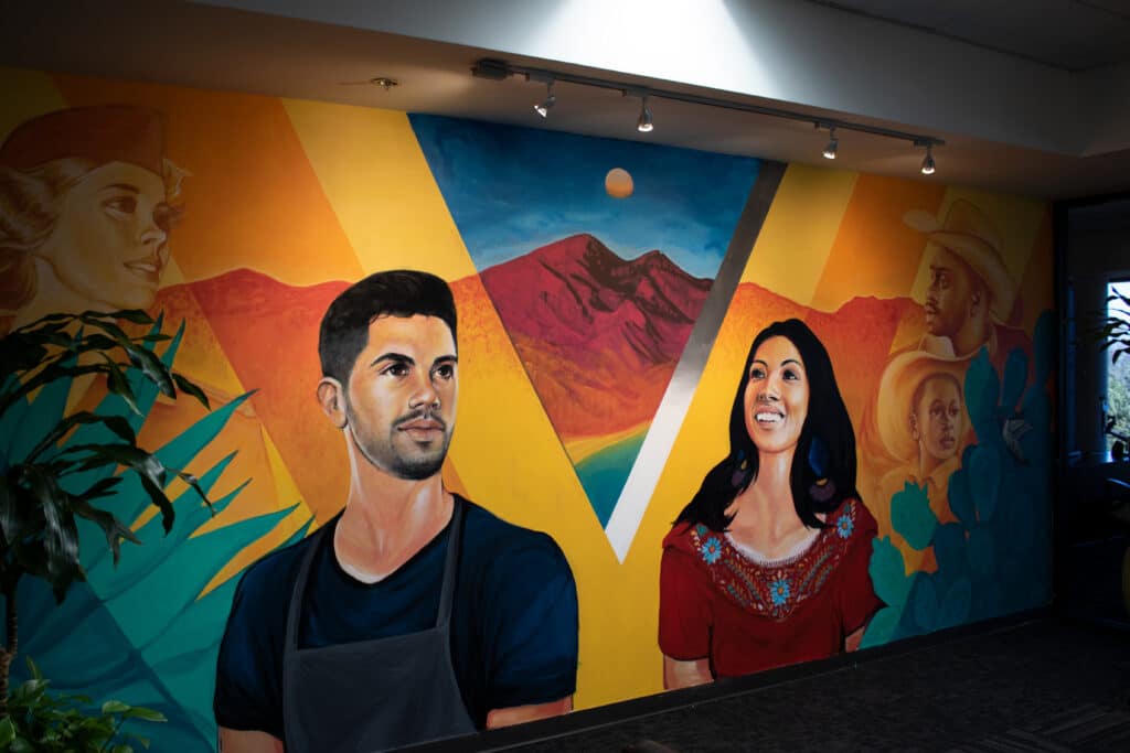 Local Muralist Brings Style and Substance to Vantage West Headquarters